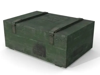 Military Case2 Low-poly 3D model