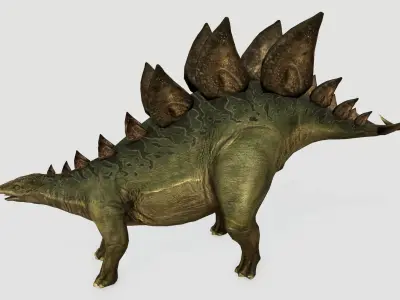 Stegosaurus Low-poly 3D model
