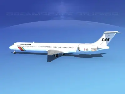 McDonnell Douglas MD-90 SAS 3D model