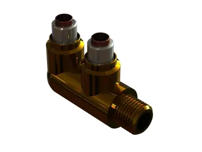 Brass Truck Fittings Set 3D model