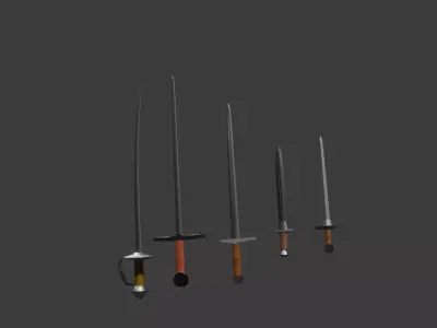 sword pack Free 3D model