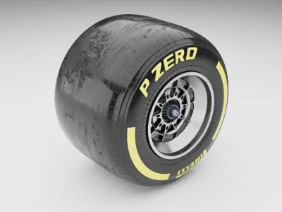 F1 Tire 3D Model 3D model
