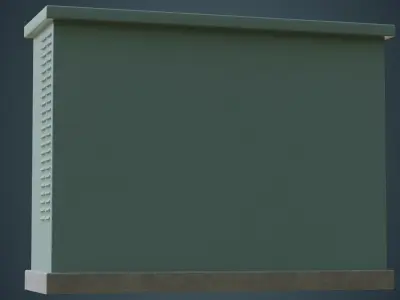 Electrical Enclosure 4A Low-poly 3D model