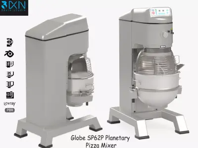 Globe SP62P Planetary Pizza Mixer 3D model