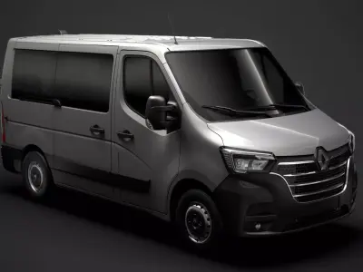 Renault Master L1H1 WindowVan 2020 3D model