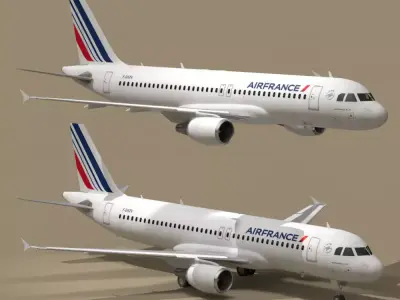 A320-200 air france 3D model