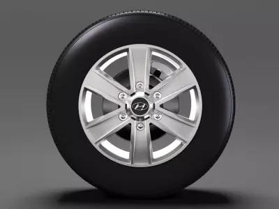 Hyundai H350 Van wheel 2017 3D model