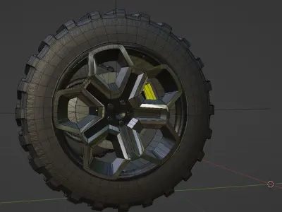 Truck whell 3D model