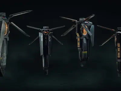 Surveillance Drone 3D model