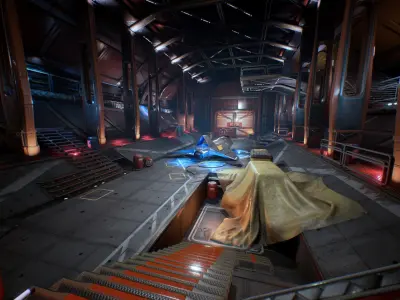 Scifi Kitbash Level Builder Low-poly 3D model