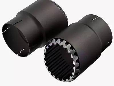 Exhaust pipes 3D model