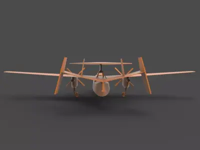 E-2 Hawkeye 3D print model