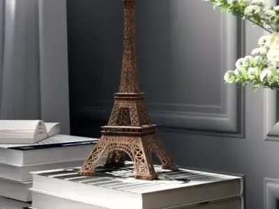 Coro Design Eiffel Tower Iron Sculpture Free 3D model
