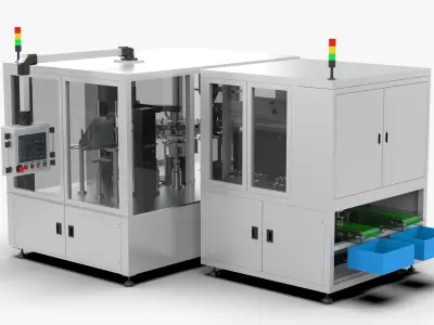 Automatic Bag Feeding Vacuum Packaging Machine 3D model