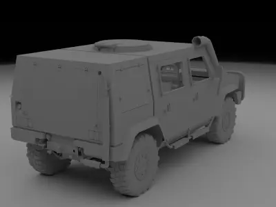VTLM Lince - Iveco LMV Low-poly 3D model
