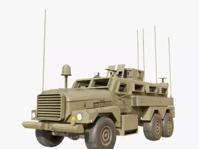 cougar 6x6 Low-poly 3D model