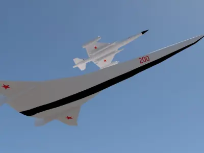 A57 Bartini Low-poly 3D model