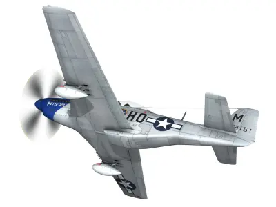 North American P-51D Mustang - Petie 2nd 3D model