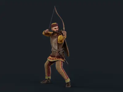 PERSIAN1 Low-poly 3D model