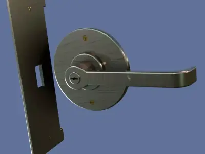 Door Handle Low-Poly PBR Low-poly 3D model