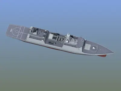 HNLMS Evertsen Frigate 3D model