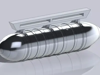 A5M4 Drop tank 3D print model