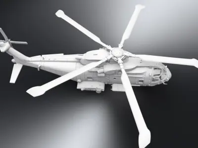 Merlin Mk2 Scale model 3D print model