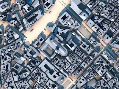 Cathedral in Barcelona Spain 3D model