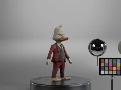 Howard The Duck Low-poly 3D model