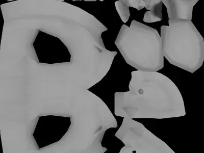 Animated Rigged Chick Low-poly 3D model