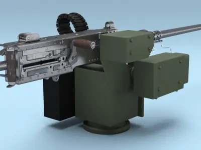 Browning M2 Heavy Machine Gun 3D model