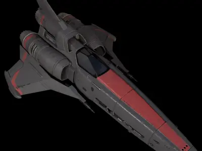 space fighter 3D model