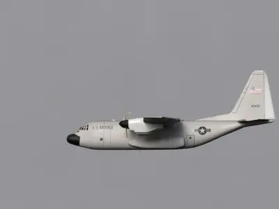 C 130 transport aircraft - full color mug 3D model