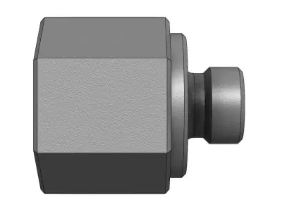 Conexao Connection Femea Female 1-4 NPT x Macho Male 3-8 Inch 3D model