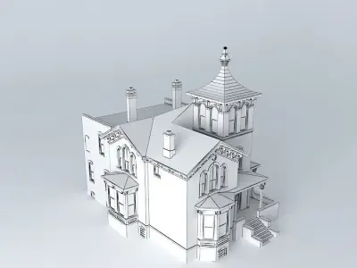 Victorian Mansion Free 3D model