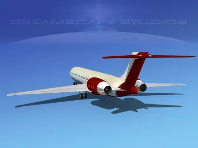 McDonnell Douglas MD-87 Corporate 7 3D model