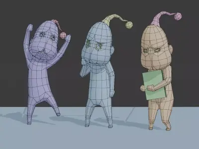 NHK Agents Free low-poly 3D model