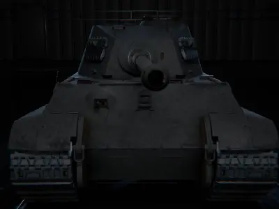 Tiger 2 Low-poly 3D model