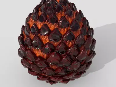 Dragon egg PBR low poly Low-poly 3D model