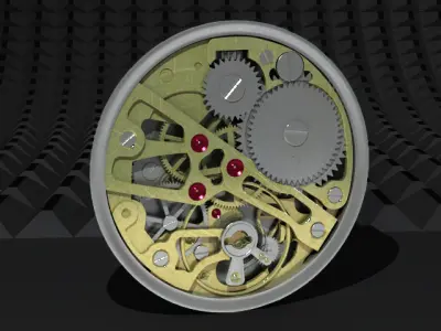 Watch mechanism 3D model
