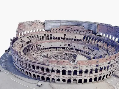 Colosseum - amphitheatre Low-poly 3D model