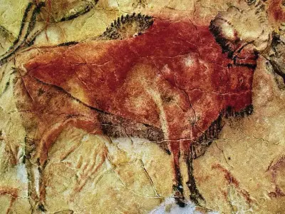 Paleolithic Art-Altamira Cave-prehistory Low-poly 3D model
