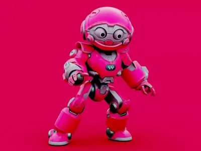 Robo Zero Z-1 RIGGED 3D model