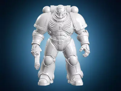 Terminator Figurine 3D Print Model 3D print model