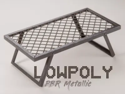 Bonfire Grill Free low-poly 3D model