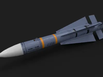 aim54 phoenix air to air missile Low-poly 3D model