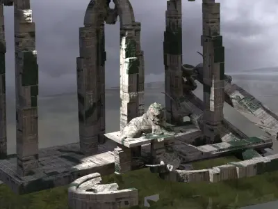 Narnia Ancient ruins 3D model