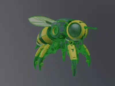 robot bee 3D model get