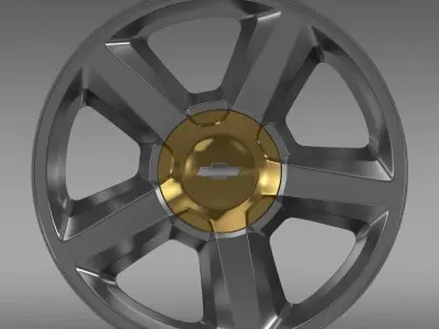 Chevrolet Suburban  LTZ 2007 rim 3D model