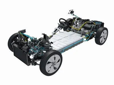 Electric Car Chassis 3D model
